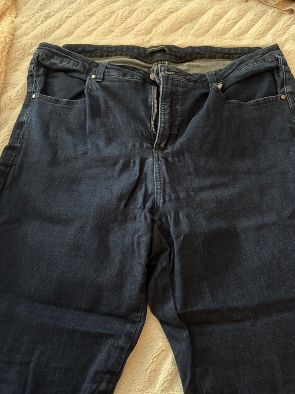 Universal Standard Dark Blue Wide Leg Jeans